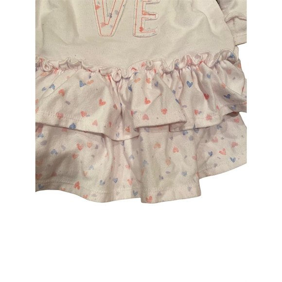 First Impressions Light Pink Love Dress Tunic 12 months Valentine's Day Baby Gir - Picture 5 of 6